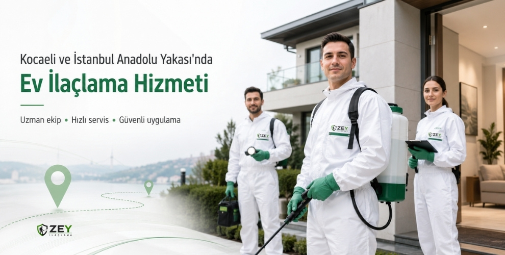 İstanbul ve Kocaeli ev ilaçlama hizmeti Zey İlaçlama ekibi